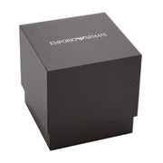Emporio Armani Paolo Chronograph Black Dial Silver Steel Strap Watch For Men - AR11602