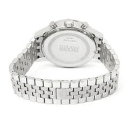 Hugo Boss Aeroliner Chronograph Black Dial Silver Steel Strap Watch For Men - 1512446