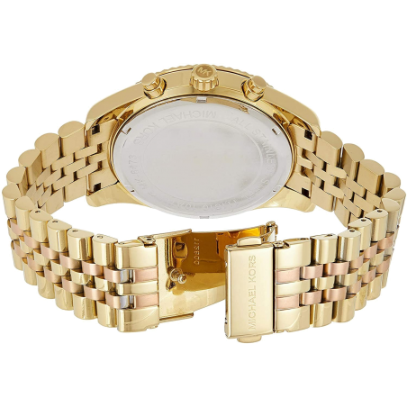 Michael Kors Lexington Gold Dial Gold Steel Strap Watch for Women Michael Kors Lexington Gold Dial Gold Steel Strap Watch for Women