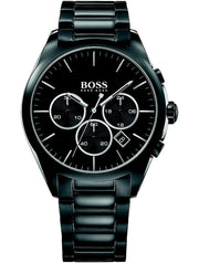Hugo Boss Onyx Black Dial Black Steel Strap Watch for Men - 1513365
