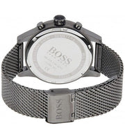 Hugo Boss Jet Chrongraph Blue Dial Gunmetal Grey Mesh Bracelet Watch for Men  - 1513677