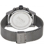 Hugo Boss Jet Chrongraph Blue Dial Gunmetal Grey Mesh Bracelet Watch for Men - 1513677