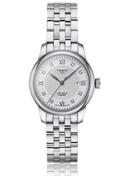 Tissot Le Locle Lady Automatic Diamonds Silver Dial Silver Steel Strap Watch For Women - T006.207.11.036.00