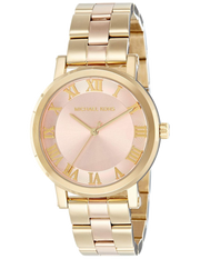 Michael Kors Norie Gold Dial Two Tone Steel Strap Watch for Women - MK3586