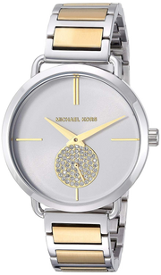 Michael Kors Silver Dial Two Tone Steel Strap Watch for Women - MK3679
