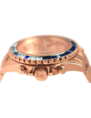 Michael Kors Everest Chronograph Rose Gold Dial Rose Gold Steel Strap Watch For Women - MK5755