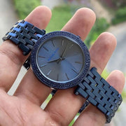 Michael Kors Darci Blue Dial Blue Steel Strap Watch for Women - MK3417