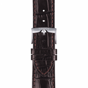 Tissot T Sport Chrono XL Classic Silver Dial Brown Leather Strap Watch For Men - T116.617.16.037.00