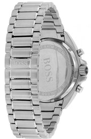 Hugo Boss Driver Chronograph Black Dial Silver Steel Strap Watch For Men - 1513080