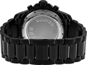 Movado Series 800 Chronograph Black Dial Black Steel Strap Watch For Men - 2600119