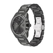 Movado Bold Verso Grey Dial Grey Steel Strap Watch for Men - 3600860