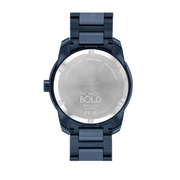 Movado Bold Verso Blue Dial Blue Steel Strap Watch for Men - 3600862