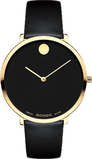 Movado 70th Anniversary Special Edition Black Dial 35mm Watch For Women - 0607137