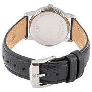 Movado Museum Blue Dial Black Leather Strap Watch For Women - 2100010