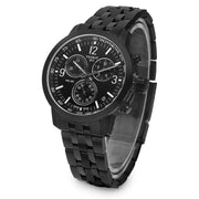 Tissot PRC 200 Chronograph Black Dial Black Steel Strap Watch For Men - T114.417.33.057.00
