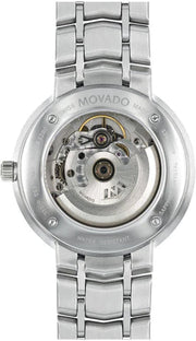Movado 1881 Automatic Black Dial Silver Steel Strap Watch for Men - 606914