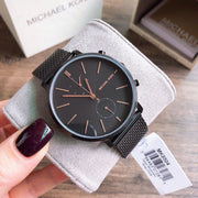 Michael Kors Jaryn Black Dial Black Stainless Steel Strap Watch for Men - MK8504