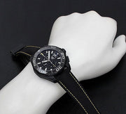 Tag Heuer Aquaracer Chronograph PVD Black Dial Black Nylon Strap Watch for Men - CAY218A.FC6361