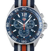 Tag Heuer Formula 1 Chronograph 43mm Blue Dial NATO Strap Watch for Men - CAZ1014.FC8196