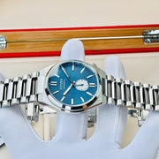Citizen Tsuyosa Automatic Blue Dial Silver Steel Strap Watch For Men - NK5010-51L