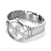 Gucci G Timeless Silver Dial Silver Steel Strap Watch For Women - YA1264126