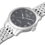 Tissot Le Locle Powermatic 80 Black Dial Silver Steel Strap Watch For Men - T006.407.11.053.00