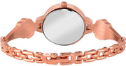 Emporio Armani Retro Quartz Silver Dial Rose Gold Steel Strap Watch For Women - AR1776