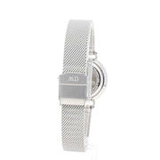 Daniel Wellington Petite Sterling Black Dial Silver Mesh Bracelet Watch For Women - DW00100218
