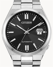 Citizen Tsuyosa Automatic Black Dial Silver Steel Strap Watch For Men - NJ0150-56E