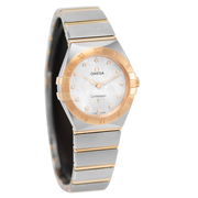 Omega Constellation Manhattan Mother of Pearl Dial Two Tone Steel Strap Watch for Women - 131.20.28.60.55.002