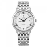 Omega De Ville Prestige Co Axial Automatic White Dial Silver Steel Strap Watch for Men - 424.10.40.20.02.005