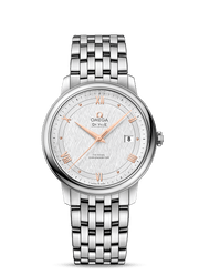 Omega De Ville Prestige Co Axial Silver Dial Silver Steel Strap Watch for Men - 424.10.40.20.02.004