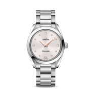 Omega Seamaster Aqua Terra Quartz Diamond Silver Dial Silver Steel Strap Watch for Women - 220.10.28.60.54.001