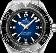 Omega Seamaster Planet Ocean 6000M Co Axial Master Chronometer Blue Dial Silver Steel Strap Watch for Men - 21530462103001