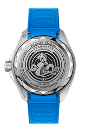 Omega Planet Ocean 6000M Co Axial Master Chronometer 45.5mm Blue Dial Black Rubber Strap Watch for Men - 21532462103001