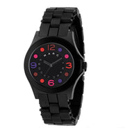 Marc Jacobs Pelly Black Dial Black Silicone Strap Watch for Women - MBM2543
