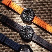 Hugo Boss Energy Chronograph Black Dial Orange Rubber Strap Watch For Men - 1513970