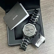 Hugo Boss Cloud Chronograph Black Dial Black Steel Strap Watch For Men - 1514016