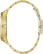 Guess Scope Gold Dial Gold Steel Strap Watch for Men - GW0454G2