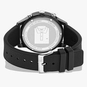 Lacoste 12.12 Chronograph Black Dial Black Silicone Strap Watch for Men - 2010972