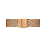 Daniel Wellington Classic Petite Melrose White Dial Rose Gold Mesh Bracelet Watch For Women - DW00100163