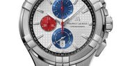 Maurice Lacroix Aikon Chronograph Special Edition Mahindra Racing Silver Dial Grey Rubber Strap Watch for Men - AI1018-TT031-130-2