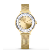Swarovski Octea Nova Analog Gold Dial Gold Mesh Strap Watch for Women - 5649993