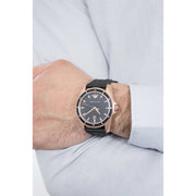 Emporio Armani Sport Quartz Black Dial Black Rubber Strap Watch For Men - AR11101