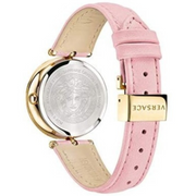 Versace Palazzo Empire Pink Dial Pink Leather Strap Watch for Women - VCO030017
