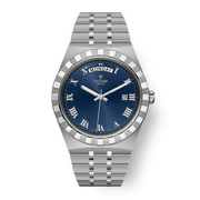 Tudor Royal Automatic Blue Dial Silver Steel Strap Watch for Men - M28600-0005