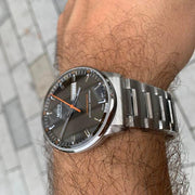 Mido Commander II Automatic Chronometer Grey Dial Silver Steel Strap Watch For Men - M021.431.11.061.01