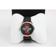 Gucci G Timeless Quartz Green & Red Dial Black Leather Strap Watch For Men - YA1264149