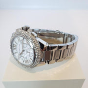 Michael Kors Camille Crystals Quartz Silver Dial Silver Steel Strap Watch for Women - MK6993