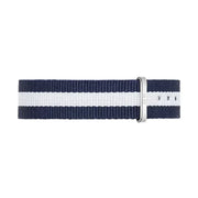 Daniel Wellington Classy Glasgow White Dial Two Tone Nylon Strap Watch For Women - DW00100082